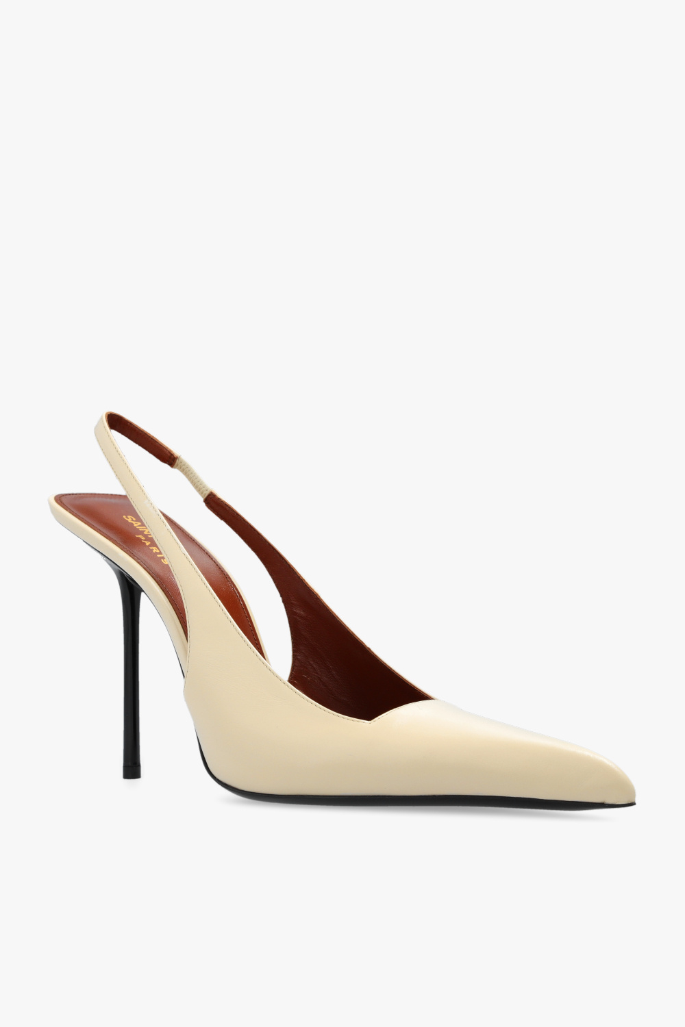 【関税＆送料込み】Saint Laurent Pumps Saint Laurent - Zizi Black Patent Leather Ankle Strap Pump
